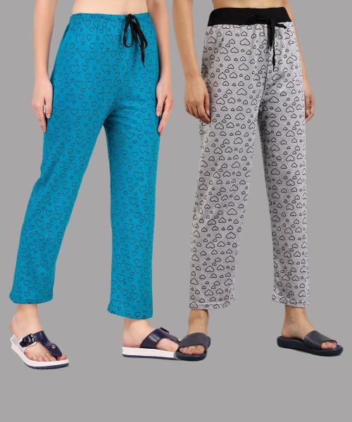 Christy World Women Multicolor Printed Pack of 2 Pyjamas