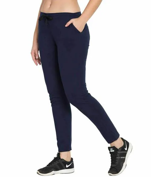 American-Elm Comfort Fit Cotton Track Pants for Women