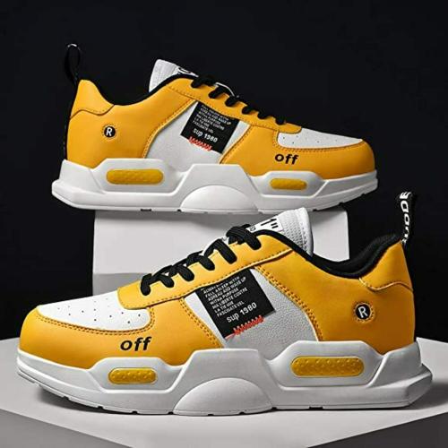 Bluepop Daily wear yellow casual shoes for men