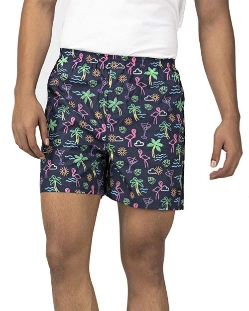 Whats Down Men Blue Digitally Printed Pure Cotton Nautical Boxers Boxers - XL
