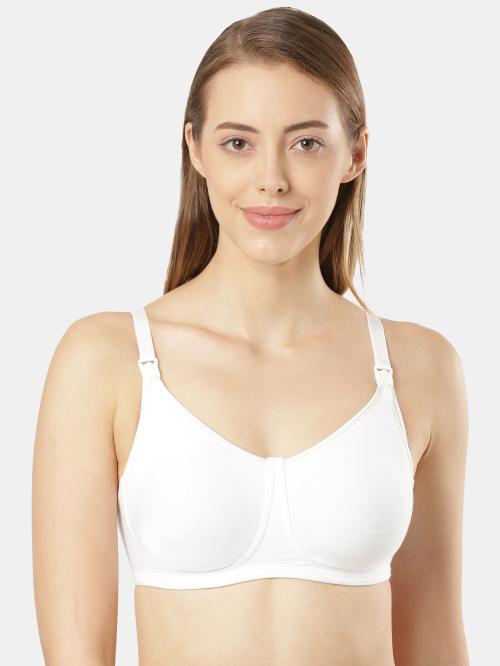 jockey Women Non Padded Wire-free White Nursing Bra