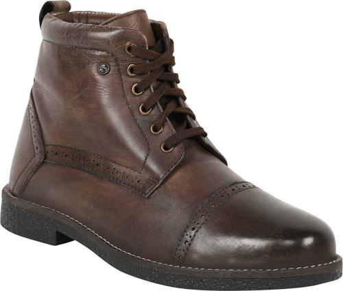 JUMP USA Men Leather Boots (Brown)