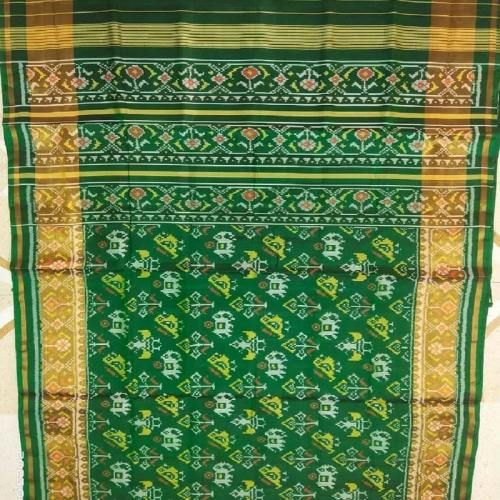 Fancy Fab Women Patola Silk Saree Color - Green