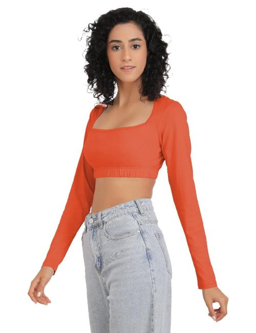 Buy AD2CART A4178 Women Cotton Triangleneck full sleeve Blouse Draw