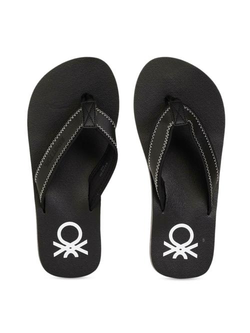 United Colors of Benetton Black Men's Flip-flops