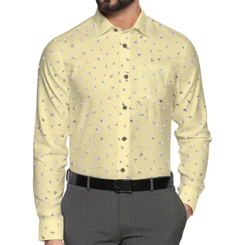 BINAYAK : WE DEAL WITH QUALITY ONLY - Stylish Floral Printed Shirt for Men - Fashionable Cotton Design
