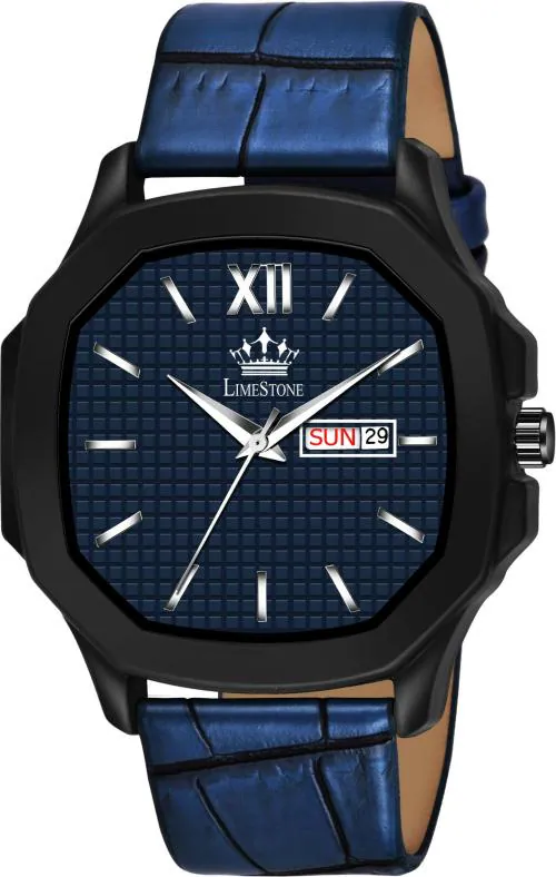 LIMESTONE Analog Blue Dial Blue Strap Watch For Boys (LS3015)