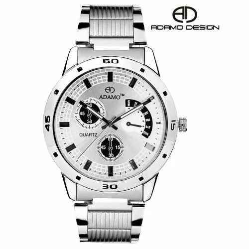 ADAMO Designer Silver Dial Men's & Boy's Watch AD109