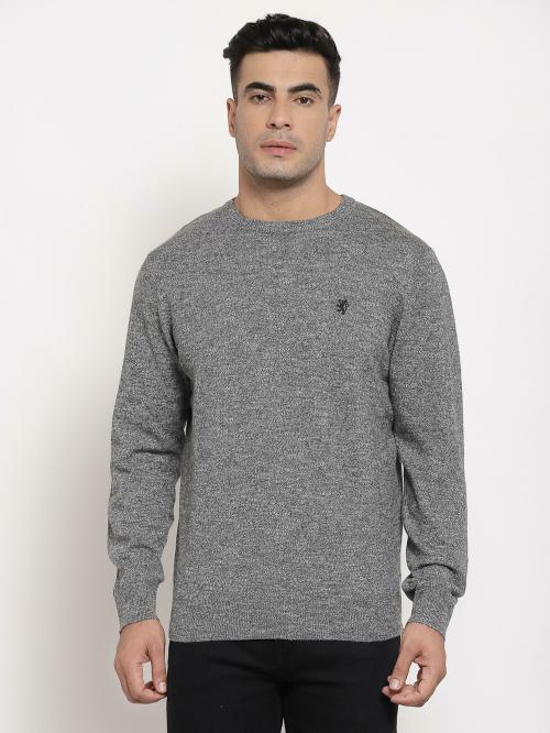 Red Tape Men Dark Grey Sweater