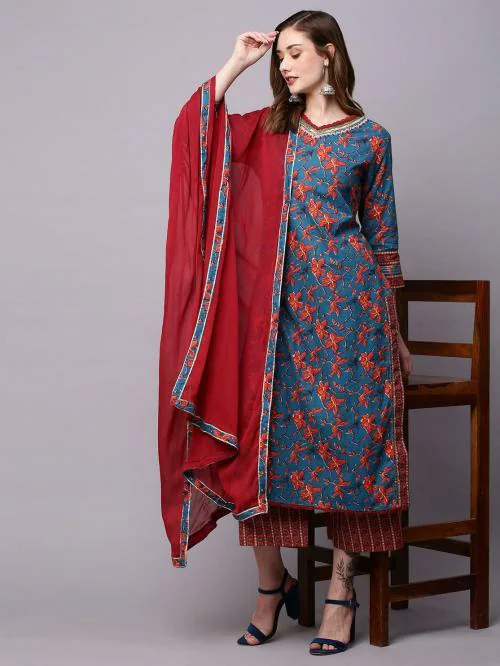 Buy INDYES Women Kurta Palazzo Set Online at Best Prices in India