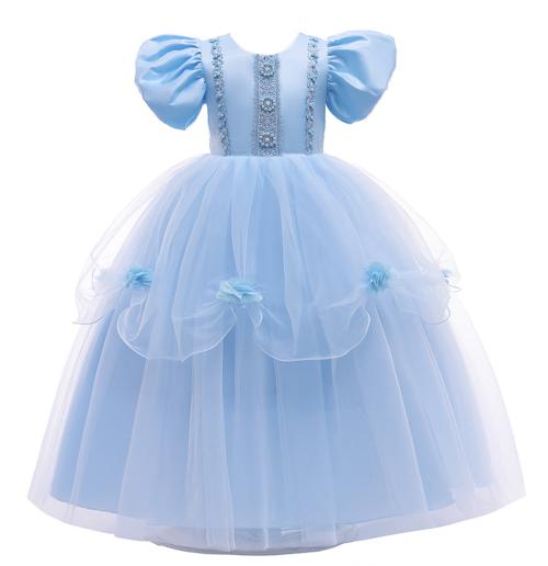 My Lil Princess Girls Frozen Cinderella Blue Dress for Girls