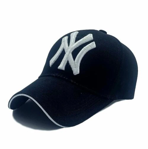FASHOLIC Adjustable Cotton Baseball Caps Stylish Embroidered Cap for Men Women (Navy Blue)