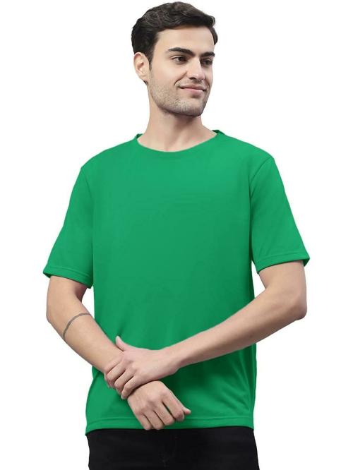 NOTWILD Men Dark Green Cotton T-Shirt (XXL)