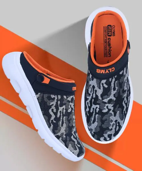 CLYMB Bantu Black Grey Lightweight,Comfort,Summer,Trendy,Walking,Outdoor,Stylish,Home,Daily Use Clogs Sandal Men