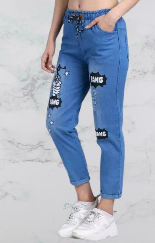 NKLD Women Light Blue Denim Blend Jeans (32)