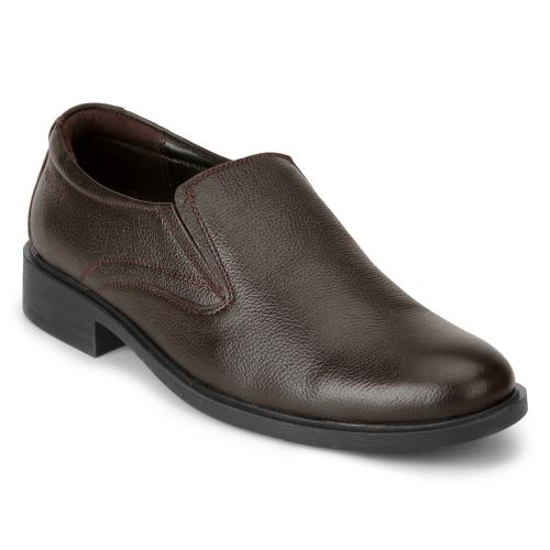 Red Chief Black Leather Formal Shoes for Men