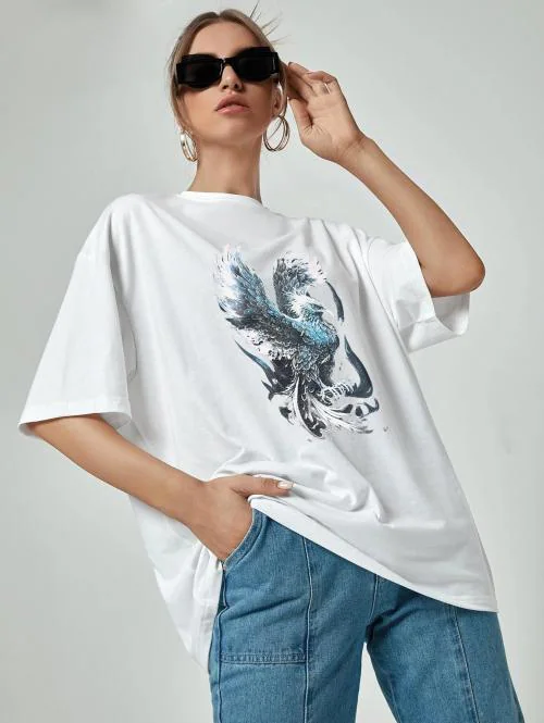 The Lion's Share Women Solid Round Neck Pure Cotton White T-Shirt