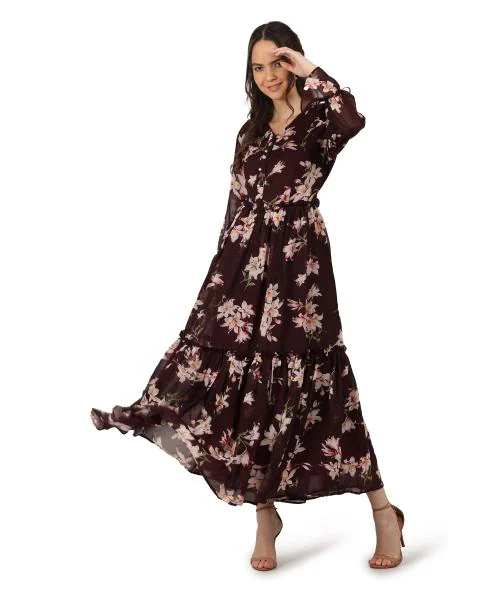 Velveteen One Piece Gown For Women