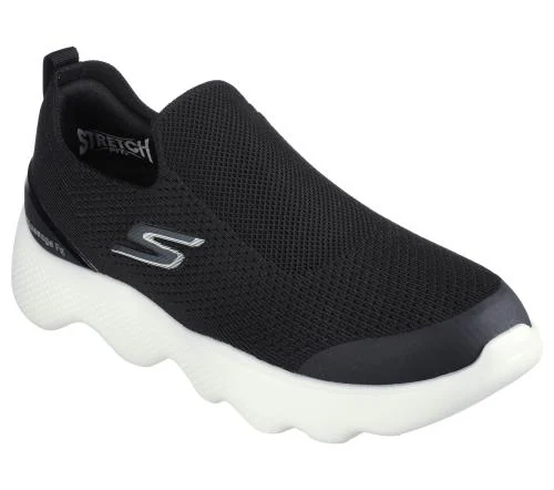 Skechers GO WALK MASSAGE FIT - TIDAL BLACK/WHITE SLIP ON SHOE, MENS