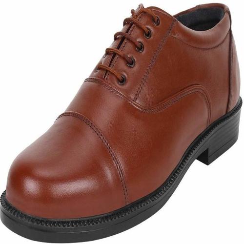 Comfort shoes Leather Black Oxford Shoes Black Police Shoes Office Shoes Air-Force Shoes Boat Shoes For Men (Brown)