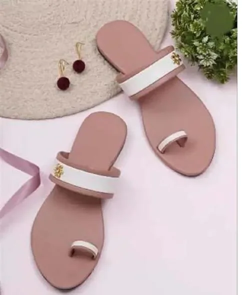 AANA FASHION Women Stylish Flats Sandal Slip on Fashionable Casual Daily/College Wear Fancy Footwear Fashion Flat Sandals for Ladies