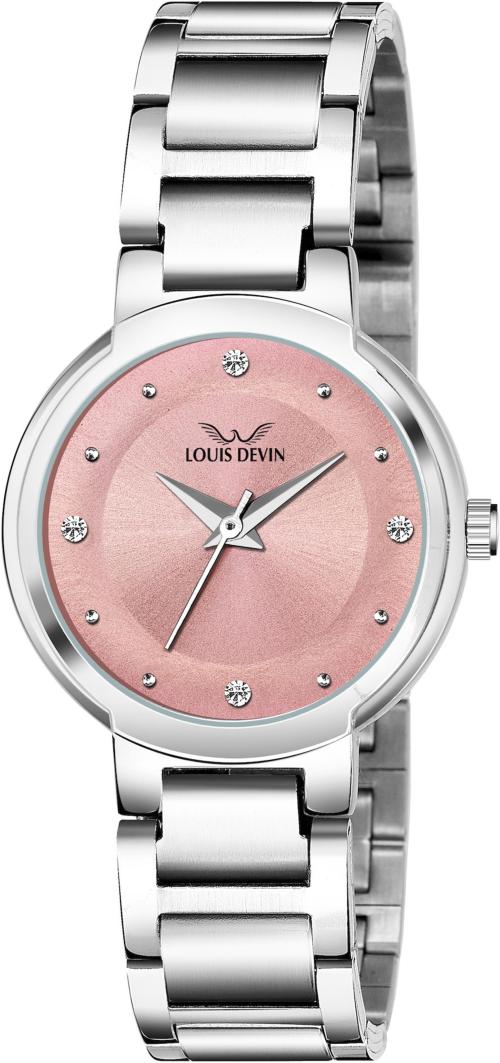 Louis Devin Analog Pink Watch For Women (Ld-Zl148-Pnk)
