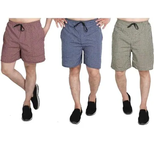 AWALA FASHION Comfort Men's Cotton Shorts Boxers, Combo Pack of 3 Pcs