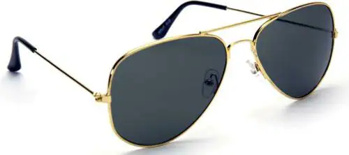 PEKUNIARY Full Rim UV Protection Round Sunglasses For Men & Women - (Grey lens)