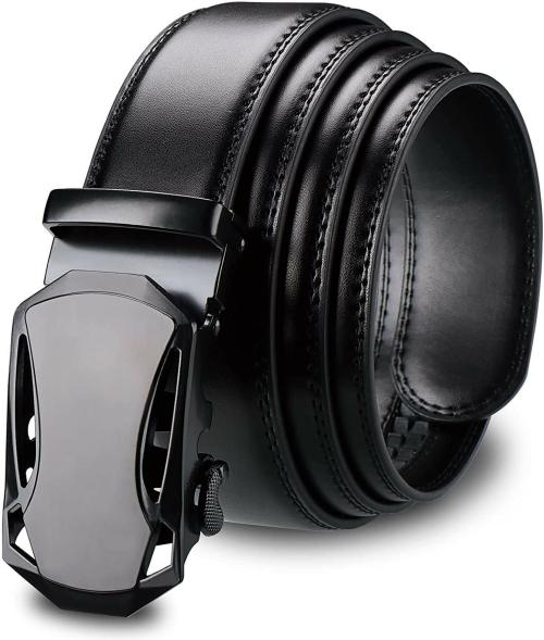 Elite Crafts Men Black Artificial Leather Belt - One Size l Belt For Men & Boys l Formal Belts l Stylish l Latest Design l Fashion Accessories