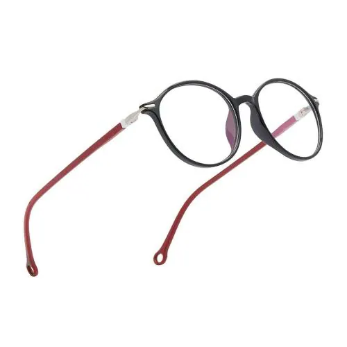 Vast Unisex Blue Ray Blocking Anti Glare UV Protection Full Frame Spectacles Eyeglasses For Mobile, Laptop, Tablet, Computer Zero Power