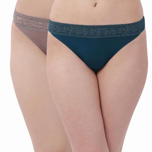 SOIE Solid Pack Of 2 Innerwear Panty for women Panties for Women
