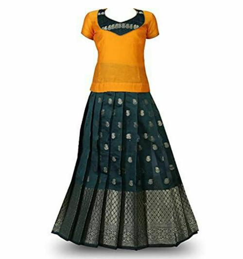 Shivangi kids pattu pavadai | lehenga (4-5 Years)