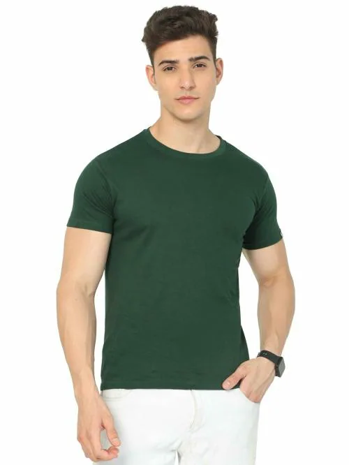 FANZO FAD Men's Green 100% Cotton T-Shirt