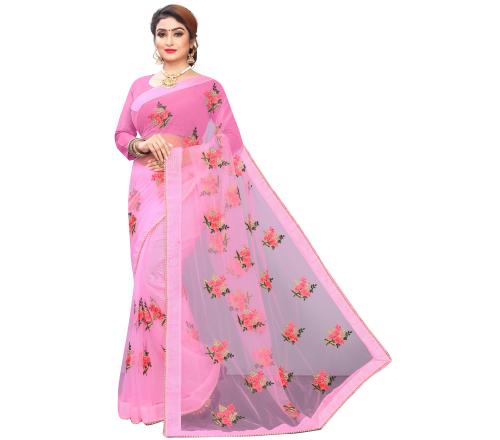 Patlani Style women Bollywood fashion Heavy Net wedding Collection party wear Net Embroidered saree,Bpink