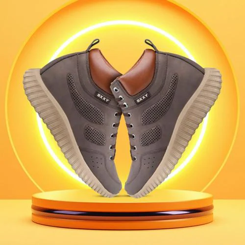 PASAND 3 Inch Height Increasing Sports Shoes Elevator Casual Shoe For All Purpose Sneakers For Men (Brown)