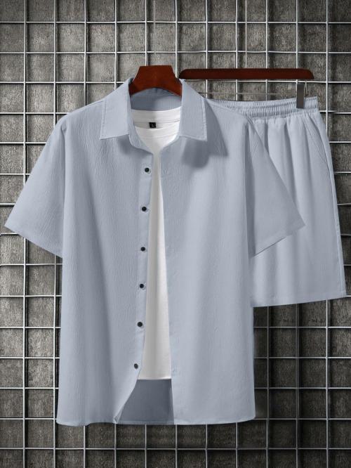 BHIKADIYA Men's popcorn night suit | T-Shirt and Shorts Set for Men | Sleepwear Lounge wear T-Shirt & Shorts Combo | Beach Wear Picnic Wear Night Wear for Men & Boys GREY-XXL