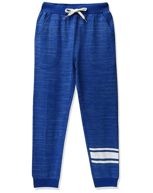 Buy CLOTTH THEORY Boys Royal Blue 100% Cotton Solid Single Track Pants ...