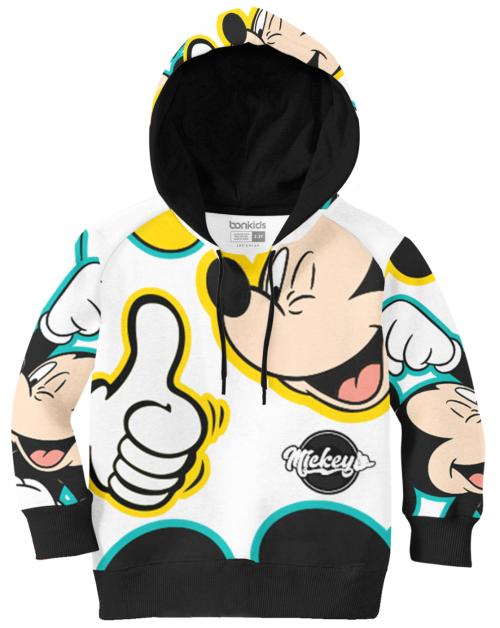 Mickey White Boys Hoodie