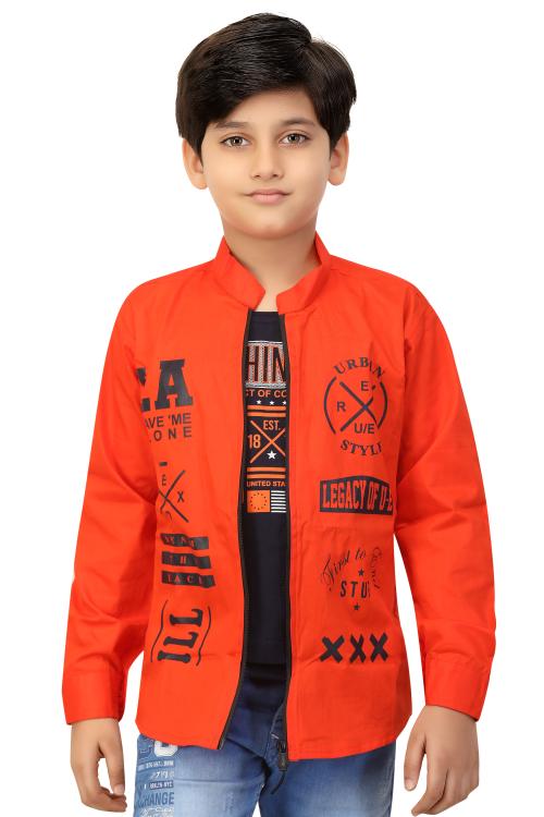 Buy FASHION GRAB BOYS JACKET WITH SHIRT Online at Best Prices in India