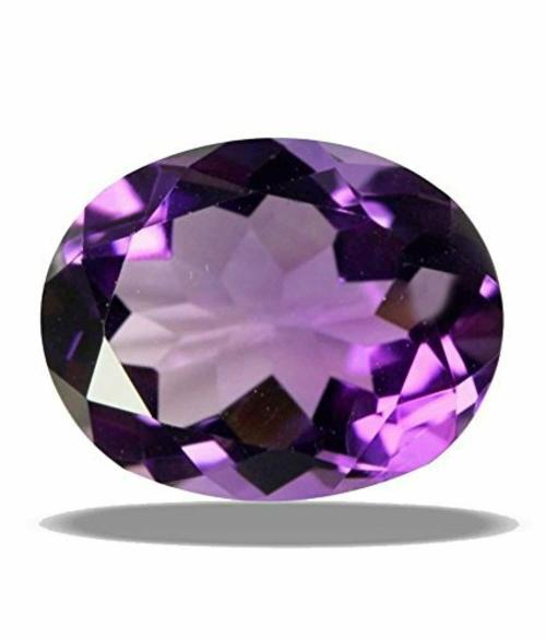 BAGUE Natural CrystalCetified Amethyst Gemstone 5.3 Carat