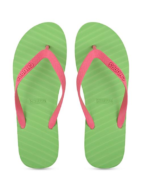 Women light blue BANANA LEAF Natural Rubber Flip Flops