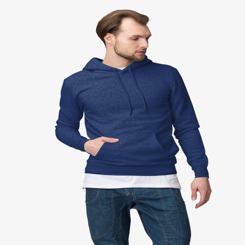 REPARK , Men's & Women Cotton hooded hoodies (Blue Medium)