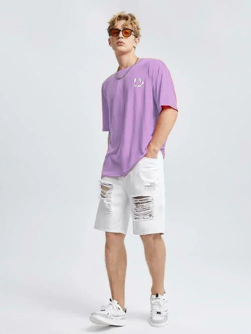 DENIMHOLIC Oversized t Shirts for Men, Back Printed T Shirts for Men, Mens Tshirt, Oversized Tshirt Men, Drop Shoulder Tshirt for Men, Over Size T Shirt for Man