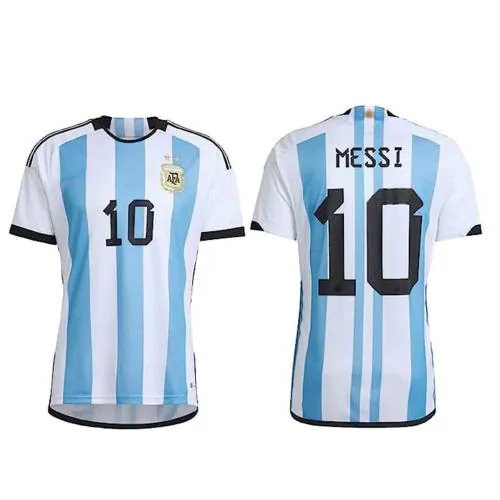Teky Argentina Football Home Jersey Messi 10 2023/24 (Men and Boys)