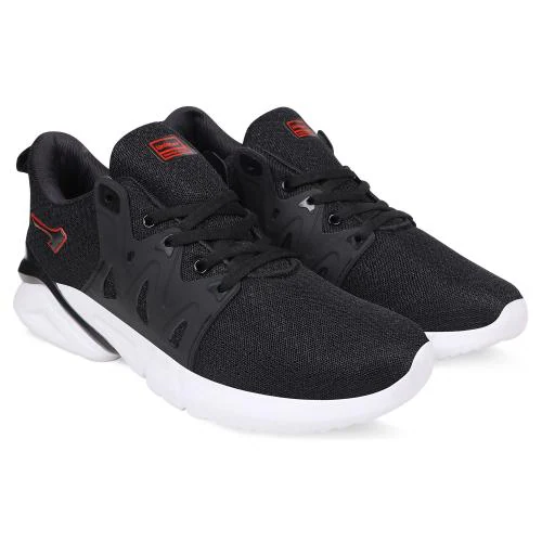 Unistar Men'S Black Walking & Running Sneaker Shoes