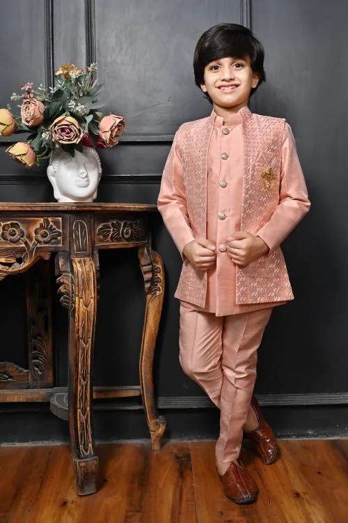 Ahhaaaa Traditional Party Wear Bollywood Style Indo-Western Sherwani for Boys