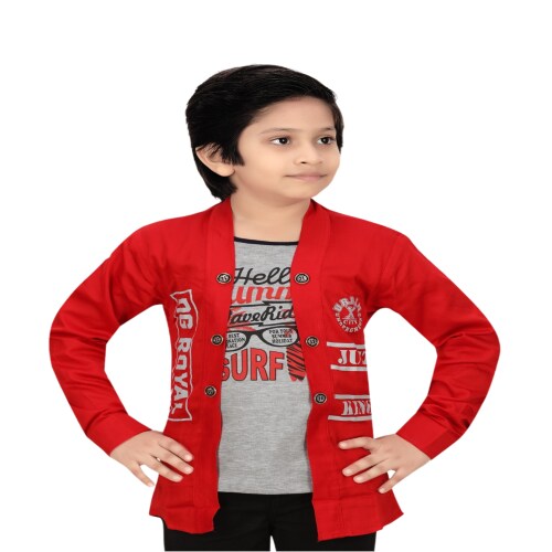 Buy FOREVER YOUNG BOYS JACKET WITH ATTACHED TSHIRT Online at Best