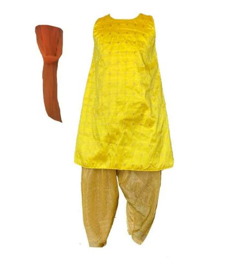 Aglare Girls Yellow Salwar Suit Sets 5-6 Y