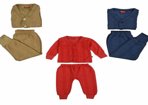 NIKKY OSWAL Top - Pyjama Set Thermal for Baby Boys & Baby Girls (Pack of 3)