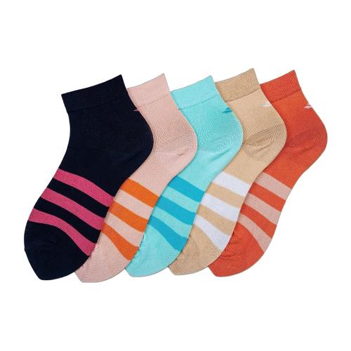 Buy Cotstyle Multicolor Cotton Ankle Length Socks Free Size (pack of